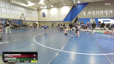 60-65 lbs Round 5 - Parker Fenn, Cougars Wrestling Club vs Gideon Andersen, Team Prestige