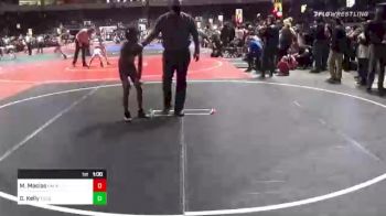 66 lbs Consi Of 8 #1 - Mason Macias, NM WolfPack vs Gianni Kelly, Tucson Cyclones