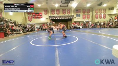 105 lbs Rr Rnd 1 - Aubrie Smittle, Wagoner Takedown Club vs Raelynn Edwards, Bristow Wrestling