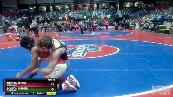 5A-150 lbs Champ. Round 1 - Boston Siemer, Centennial vs Jordan O`neil, Northgate