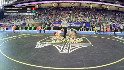 Girls-100 lbs Quarterfinal - Aubree Mayr, Dansville Hs Girls vs Leona Keuvelaar, Grandville Hs Girls