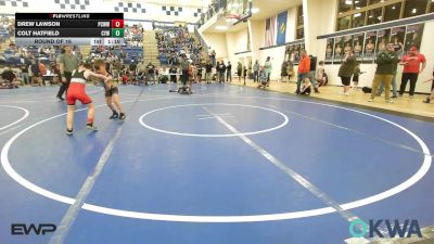 64 lbs Round Of 16 - Drew Lawson, Ponca City Wildcat Wrestling vs Colt Hatfield, Coweta Tiger Wrestling