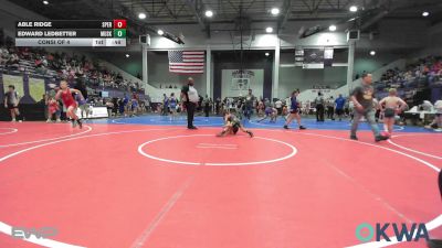 64-67 lbs Consi Of 4 - Able Ridge, Sperry Wrestling Club vs Edward Ledbetter, Muskogee Rougher Youth Wrestling