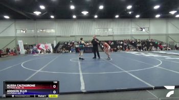 138 lbs Round 2 (8 Team) - Alissa Caltagirone, Michigan Blue vs Addison Ellis, California Red