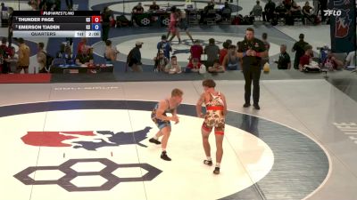 165 lbs Quarters - Thunder Page, Kansas vs Emerson Tjaden, Kansas
