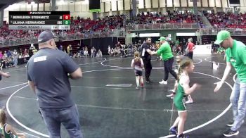 58-63 lbs Cons. Round 1 - Berkleigh Steinmetz, Arlington Eagles vs Liliana Hernandez, Gering Wrestling Club