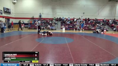 138 lbs Championship Bracket - Sandlin Pike, Benjamin Russell vs James Mays, Buckhorn