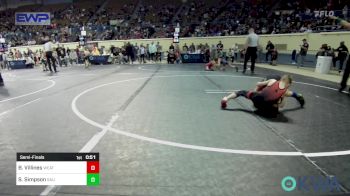 55 lbs Semifinal - Brock Villines, Weatherford Youth Wrestling vs Sawyer Simpson, Salina Wrestling Club