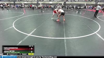 160 lbs Cons. Round 3 - Tate Sonnentag, Wisconsin vs Aidan Beyer, Team Valley Wrestling Club