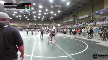 88 lbs Rr Rnd 1 - Brooklynn Cline, Maize WC vs Hailyn Romero, Grizzly Bear