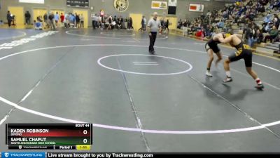152 lbs Quarterfinal - Samuel Chaput, South Anchorage High School vs Kaden Robinson, Dimond