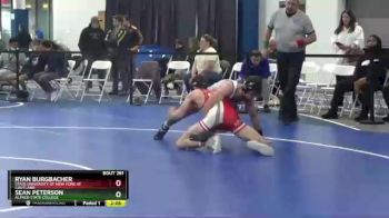 141 lbs Cons. Round 3 - Sean Peterson, Alfred State College vs Ryan Burgbacher, State University Of New York At Cortland