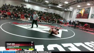 190 lbs Semifinal - Conrad Draper, Mountain Vista vs Tyler Ziek, Central - Grand Junction