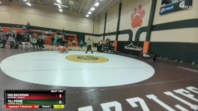 190 lbs 1st Place Match - Taj Prine, Lander Valley vs Ian Backman, Natrona County