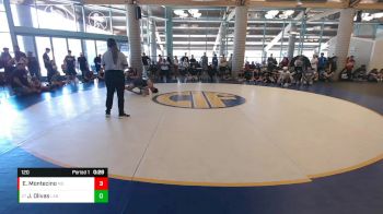 120 lbs Cons. Round 4 - Jay Olivas, Red Wave vs Eduardo Miguel Montecino, Monster Garage