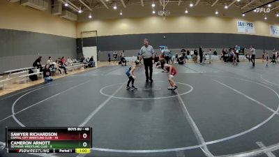 48 lbs Quarterfinal - Cameron Arnott, Seymour Wrestling Club vs Sawyer Richardson, Capital City Wrestling Club