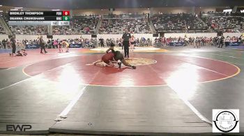 130 lbs Round Of 16 - Brenley Thompson, Perry Girls Wrestling Club vs Deanna Cruikshank, Midwest City MS