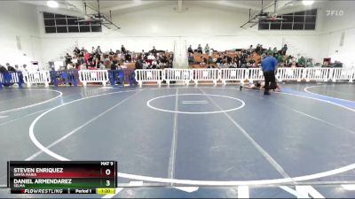 165 lbs Champ. Round 2 - Steven Enriquez, Santa Maria vs Daniel Armendarez, Selma