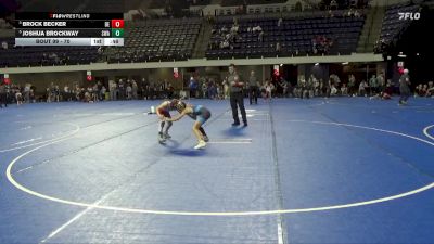70 lbs 1st Place Match - Joshua Brockway, Summit Wrestling Academy vs Brock Becker, Dc Elite