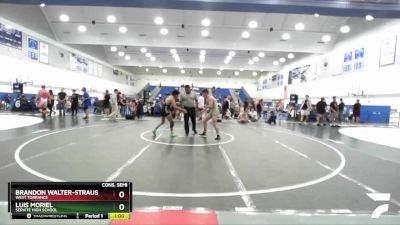 138 lbs Cons. Semi - Brandon Walter-Straus, West Torrance vs Luis Moriel, Servite High School