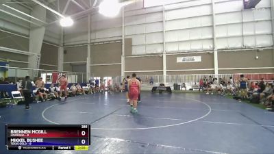 285 lbs Round 1 (8 Team) - Brennen McGill, Louisiana vs Mikkel Bushee, Texas Gold