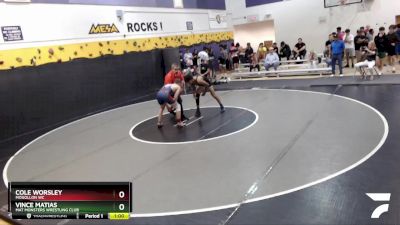 138 lbs Cons. Round 2 - Vince Matias, Mat Monsters Wrestling Club vs Cole Worsley, Mogollon WC