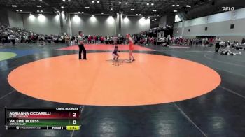 110 lbs Cons. Round 3 - Valerie Bleess, Grain Valley vs Adrianna Ciccarelli, Platte County