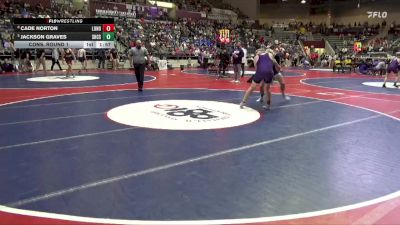 4A 190 lbs Cons. Round 1 - Cade Norton, Lonoke High School (7-12 Athletics) vs Jackson Graves, Shiloh Christian School