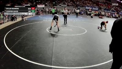 D 2 113 lbs Champ. Round 2 - Rylan Bowers, Belle Chasse vs Cooper Davis, Lakeshore