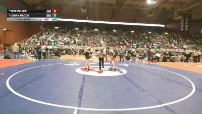 2A-113 lbs Cons. Round 3 - Logan Bacon, Shoshoni vs Tate Zeller, Saratoga