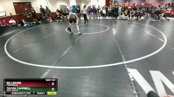 106 lbs Champ. Round 2 - Tayvin Campbell, Kelly Walsh vs Bo Leever, Torrington