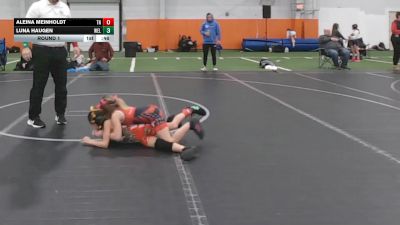 50-60 lbs Round 1 - Luna Haugen, Beaver vs Aleina Meinholdt, Team Nazar