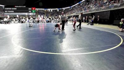 96 lbs Round Of 32 - Carter Ickes, Chestnut Ridge vs Bo Yeakel, Pen Argyl