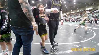 75 lbs Consi Of 8 #2 - Gracelynn Watts, Team Aggression vs Alayna Folsom, Willits Grappling Pack