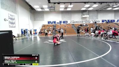 184 lbs Placement Matches (16 Team) - Brian Campana, Skyline College vs Brian Mills, Lassen College