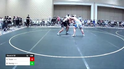 285 lbs Round Of 32 - Aidan Tovar, Downey HS vs Benjamin Young, Gold Rush Wr Ac