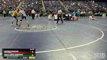 2A 165 lbs Champ. Round 1 - Erick Lopez Rabadan, Southwestern Randolph vs Hayden Zeagler, South Lenoir