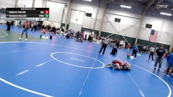 122-128 lbs Semifinal - Teagan Miller, Pikes Peak Warriors Wrestling vs Amelia Bacon, Eaglecrest Wrestling Club