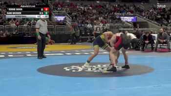 132 lbs Semifinal - Eddie Goss, Center Grove vs Sam Mosier, Delta