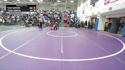 Boys 126 lbs Champ. Round 1 - Aiden Armenta, Silver Creek Boys vs Alex Sarkosh, Gunn Boys