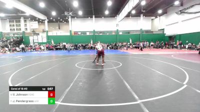 215 lbs Consi Of 16 #2 - Vaughan Johnson, Fordham Prep vs Jack Pendergrass, Levitttown Division