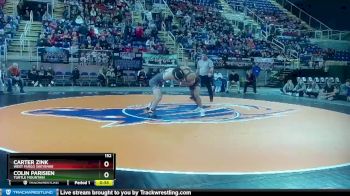 152 lbs Cons. Round 3 - Carter Zink, West Fargo Sheyenne vs Colin Parisien, Turtle Mountain