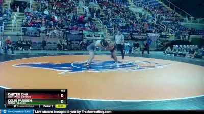 152 lbs Cons. Round 3 - Carter Zink, West Fargo Sheyenne vs Colin Parisien, Turtle Mountain