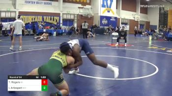 160 lbs Prelims - Tyrell Rogers, San Dimas vs Ian Arbogast, Royal