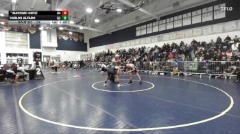 126 lbs Champ. Round 2 - Massimo Ortiz, Servite vs Carlos Alfaro, Sonora (La Habra)