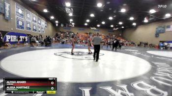 100 lbs 5th Place Match - Aliyah Amaro, Sanger vs Alissa Martinez, Bakersfield