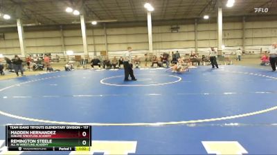 117 lbs Round 2 - Madden Hernandez, Sublime Wrestling Academy vs Remington Steele, All In Wrestling Academy