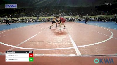 119 lbs Round Of 16 - Jack Adams, Deer Creek Wrestling Club vs Kevin Walker, Pawhuska Elks Takedown