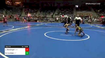 76 lbs Consolation - Jaron Bensinger, Northern Exposure WC vs Max Cumbee, Izzy Style Wrestling