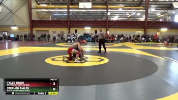 150 lbs Cons. Round 2 - Tyler Hood, St Christopher`s School vs Stephen Bialek, Notre Dame-Green Pond